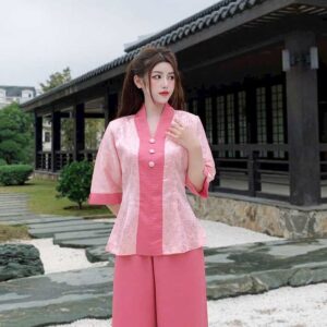 Đồ Lam Đi Chùa Bà Lai Gấm