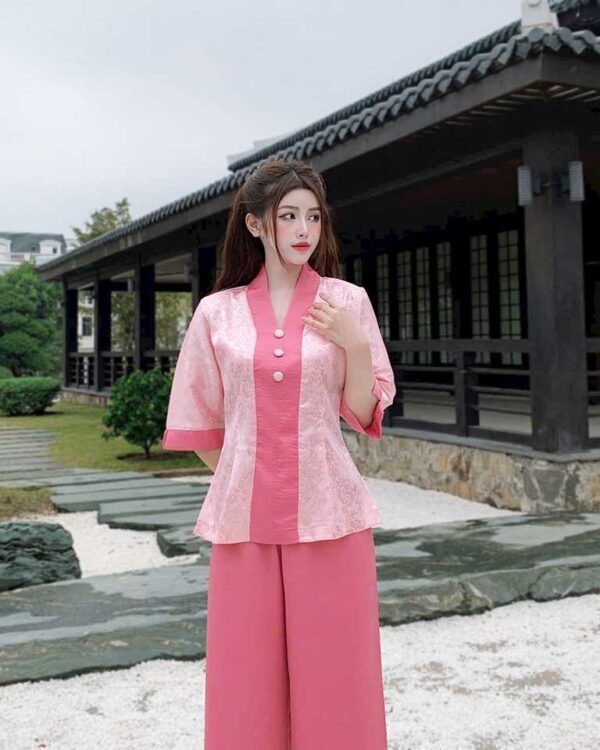Đồ Lam Đi Chùa Bà Lai Gấm