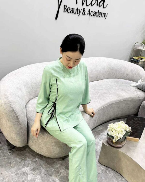 Đồ Lam Đi Chùa Bộ Tàu An Vải Lanh Cao Cấp