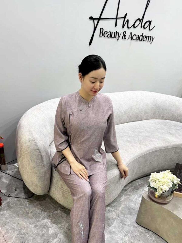 Đồ Lam Đi Chùa Bộ Tàu An Vải Lanh Cao Cấp - Ảnh 8
