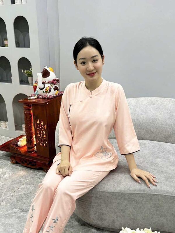 Đồ Lam Đi Chùa Bộ Tàu An Vải Lanh Cao Cấp - Ảnh 10