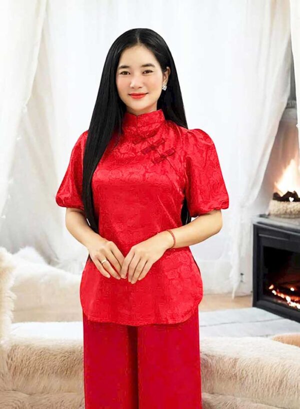 Đồ Lam Đi Chùa Gấm Tay Phồng - Ảnh 17