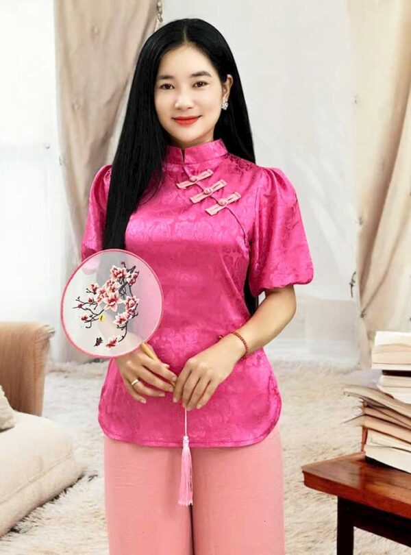 Đồ Lam Đi Chùa Gấm Tay Phồng - Ảnh 12