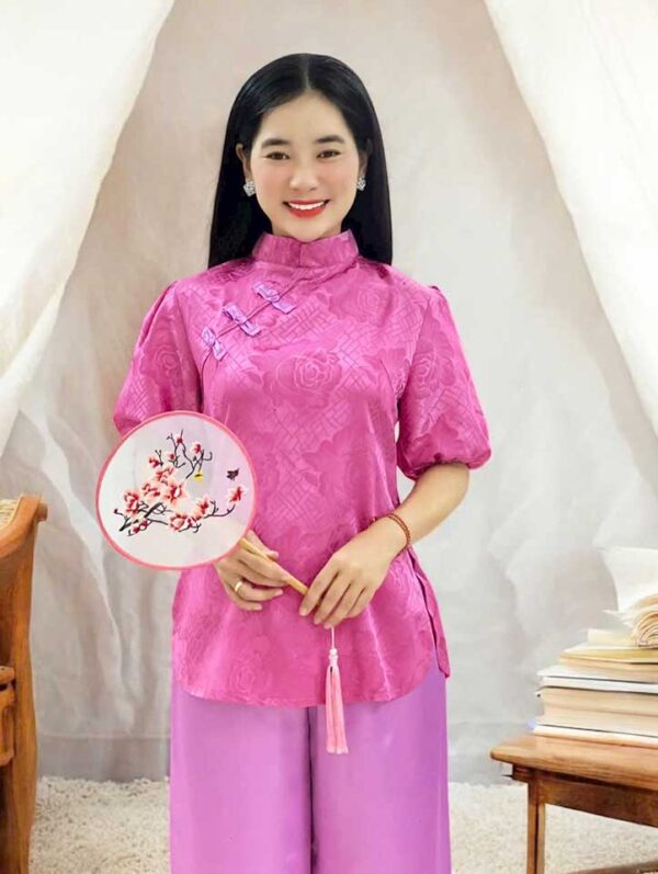 Đồ Lam Đi Chùa Gấm Tay Phồng - Ảnh 7