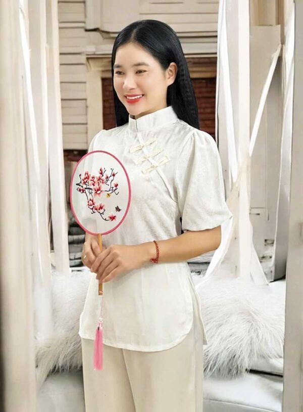 Đồ Lam Đi Chùa Gấm Tay Phồng - Ảnh 5