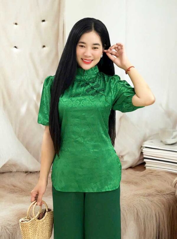 Đồ Lam Đi Chùa Gấm Tay Phồng - Ảnh 11