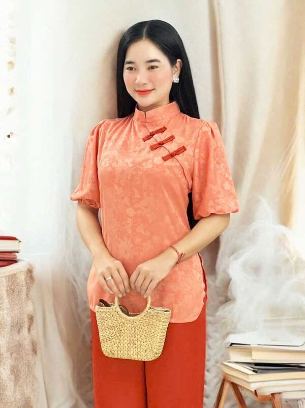 Đồ Lam Đi Chùa Gấm Tay Phồng - Ảnh 4