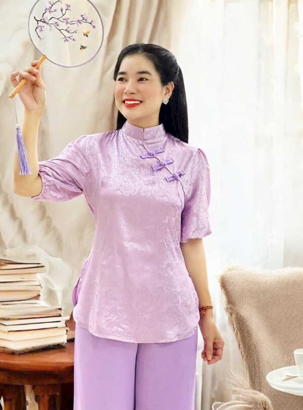 Đồ Lam Đi Chùa Gấm Tay Phồng - Ảnh 8