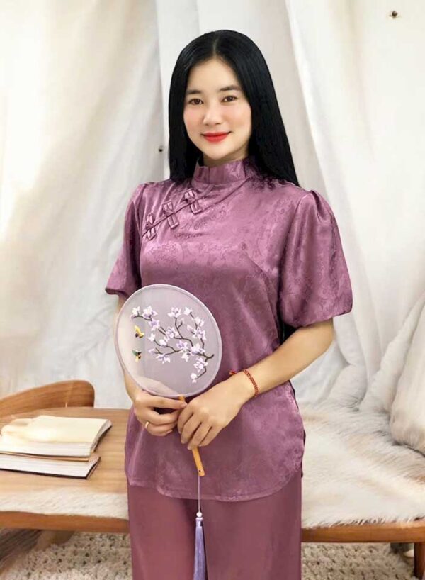 Đồ Lam Đi Chùa Gấm Tay Phồng - Ảnh 16