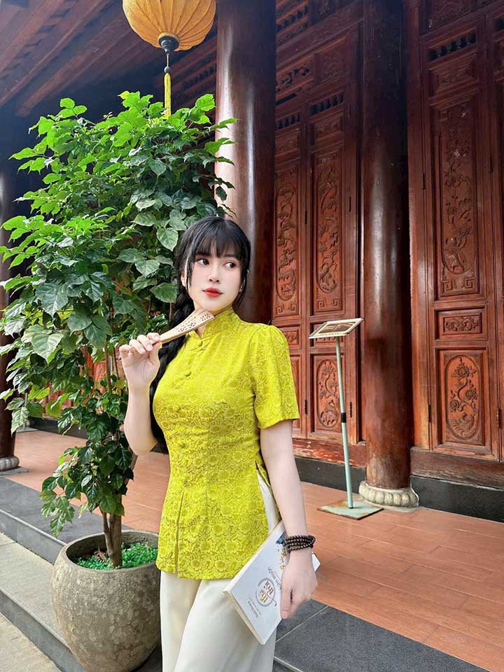 Đồ Lam Đi Chùa Tàu Gấm Quần Lụa - Ảnh 17