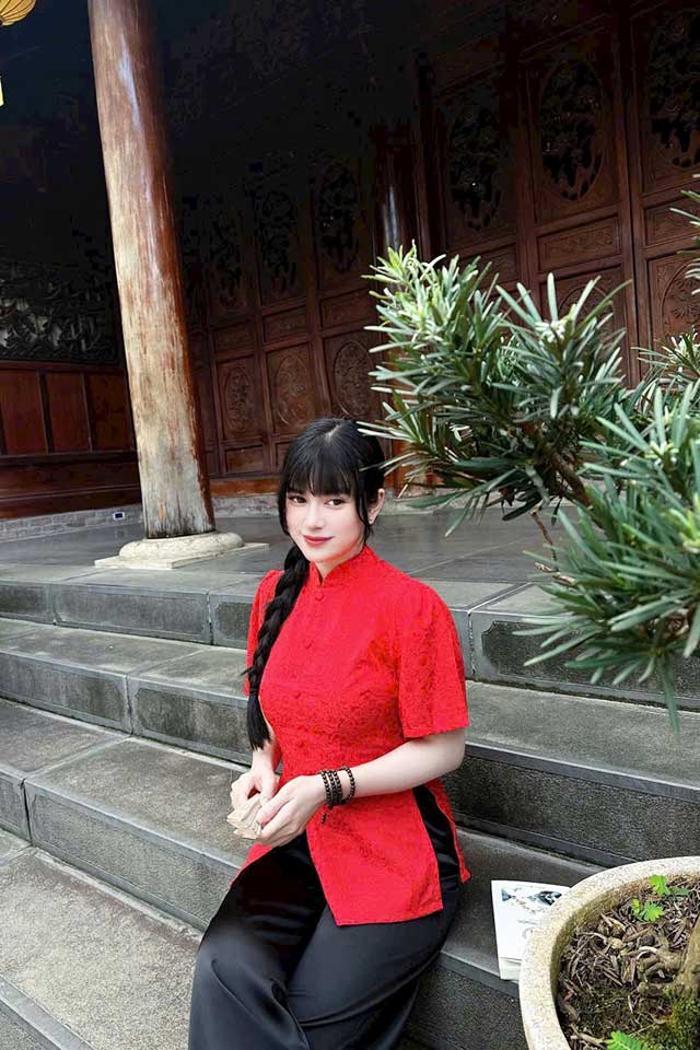 Đồ Lam Đi Chùa Tàu Gấm Quần Lụa - Ảnh 7