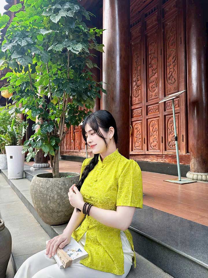 Đồ Lam Đi Chùa Tàu Gấm Quần Lụa - Ảnh 9