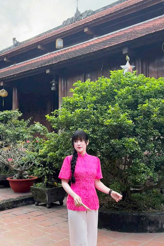 Đồ Lam Đi Chùa Tàu Gấm Quần Lụa - Ảnh 2