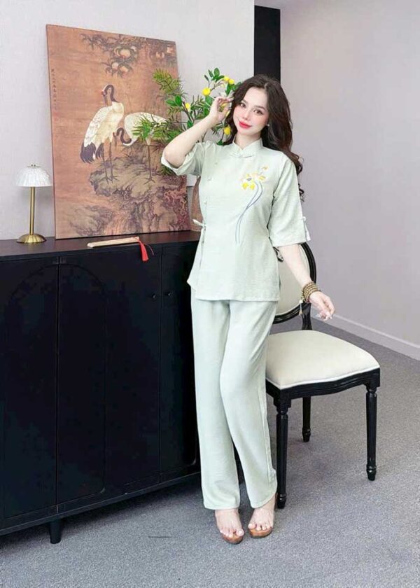Đồ Lam Đi Chùa Tàu Vạt Hò Vải Đủi - Ảnh 8