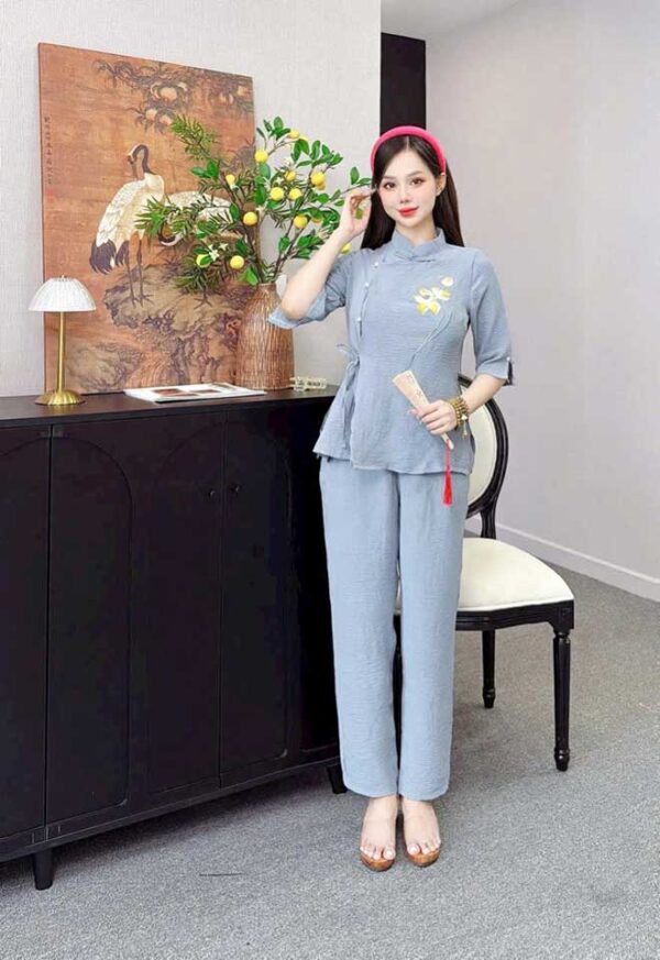 Đồ Lam Đi Chùa Tàu Vạt Hò Vải Đủi - Ảnh 4