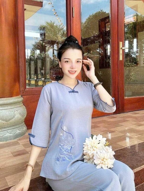 Đồ Lam Đi Chùa Tàu Vạt Hò Vải Đủi - Ảnh 5