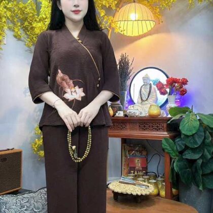 Đồ Lam Đi Chùa Xéo Nhật Sen Vải Đủi